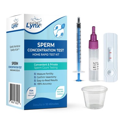 Fertility Test Kit for Men, Shows Normal or Low Sperm Count, Easy Sperm Test ...