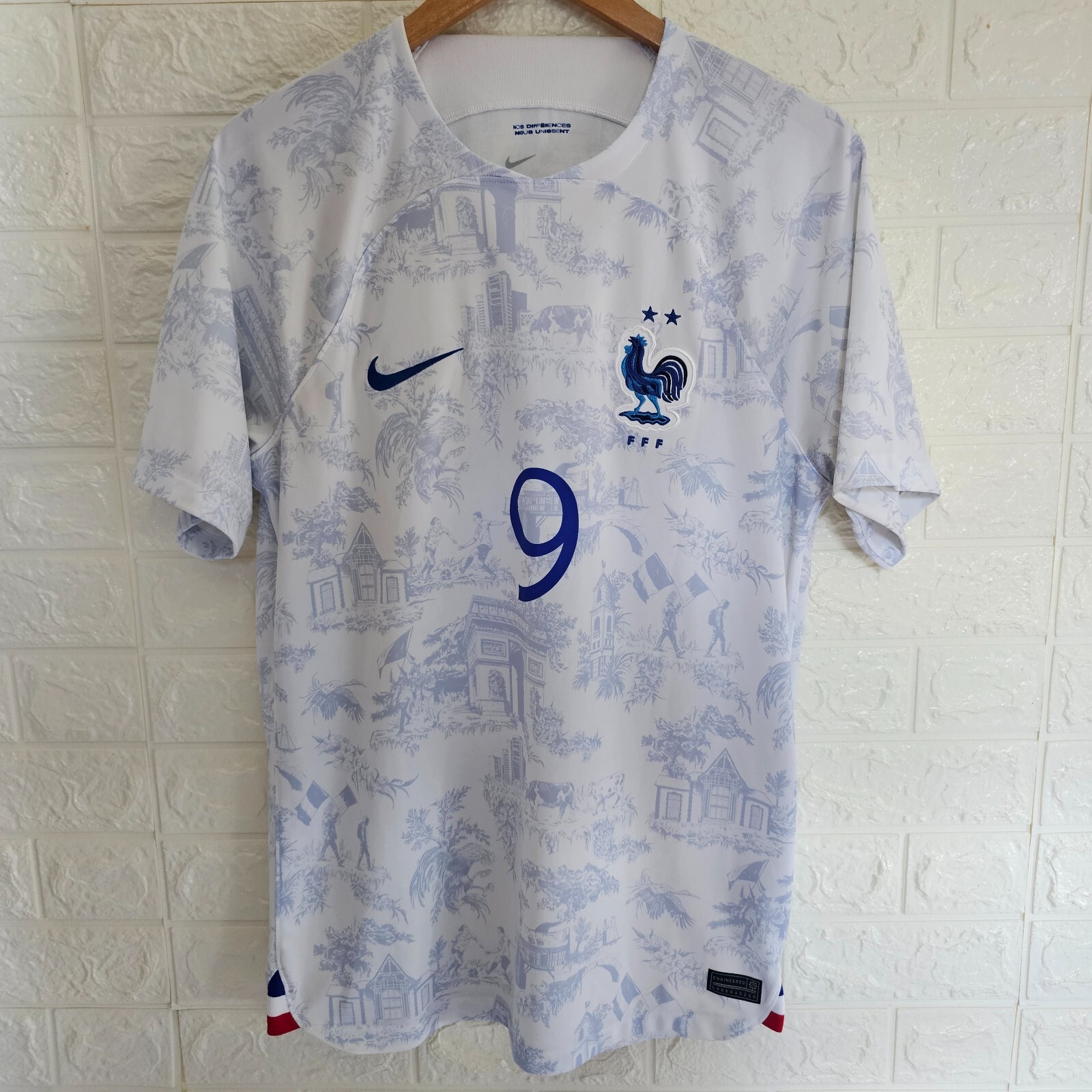 NIKE FRANCE NATIONAL AWAY 2022/23 SOCCER JERSEY #9 GIROUD | eBay