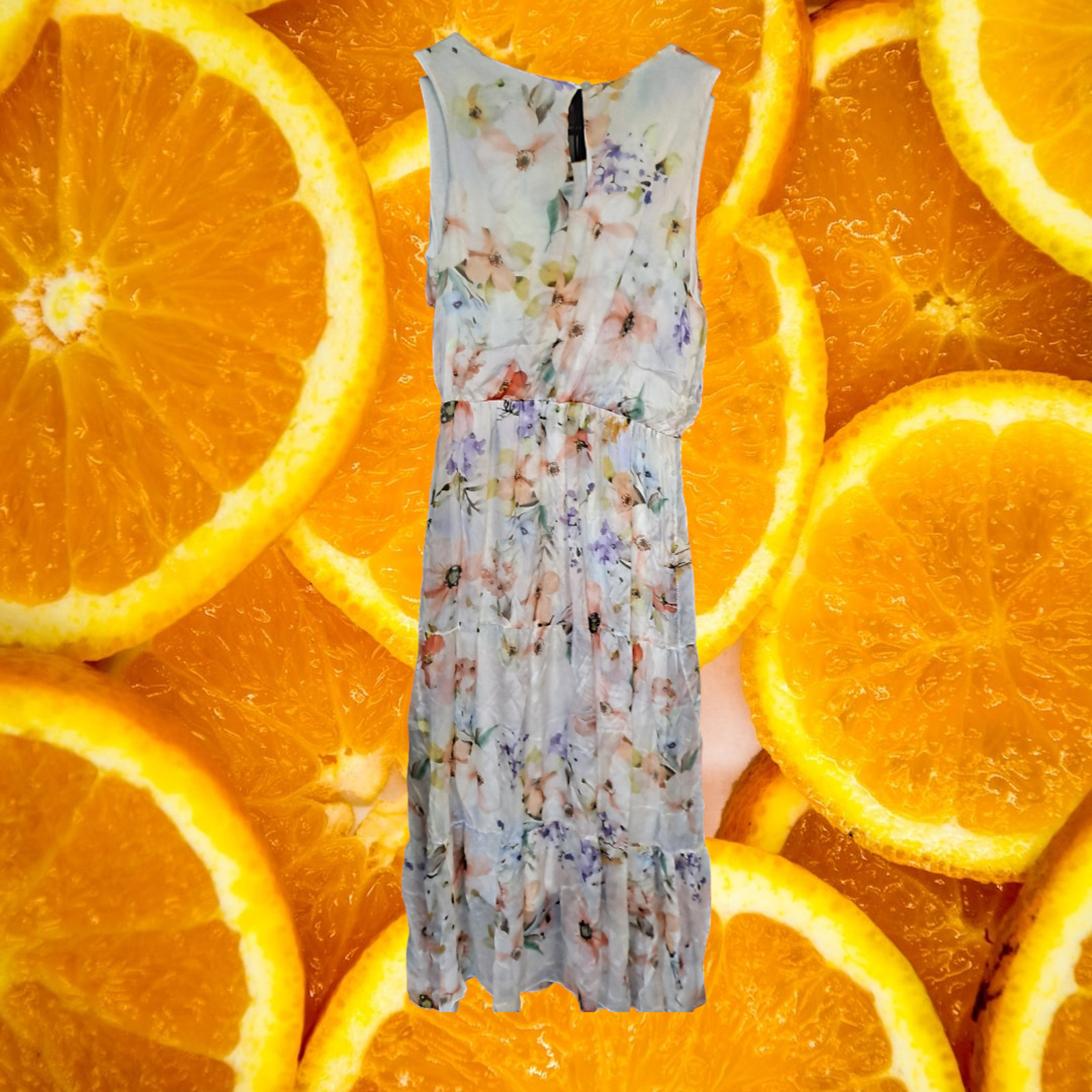 NWT Lara G. By Lara Guidotti Floral Airy Silk Blend Blouson Dress Size XL — photo 8
