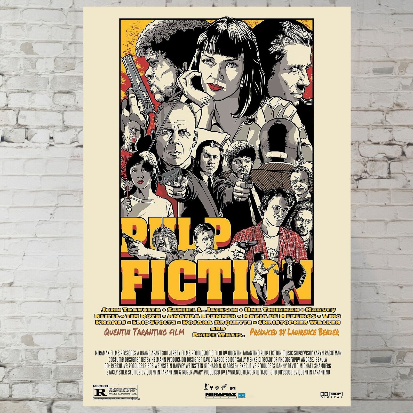 Pulp Fiction Movie Poster | Pulp Movie Posters Pulp Fiction Movie Poster | Pulp Movie Posters