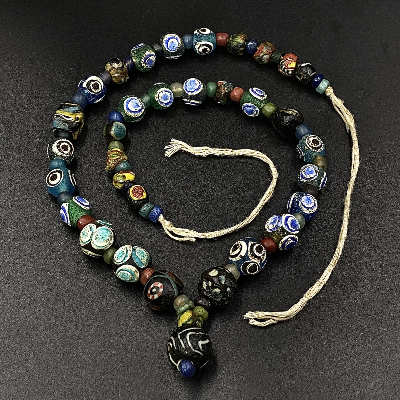 Ancient Roman Early Islamic Mosaic Gabri Glass Beads C 1st