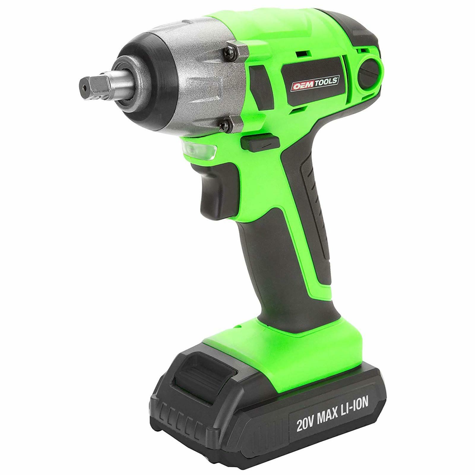 Cordless Li-ion 3/8 Inch Drive Impact Wrench With Battery Powered And Charger US