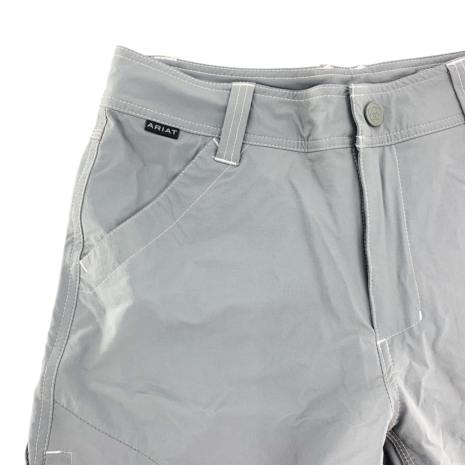 Ariat Mens TEK Jetty Grey Cargo Shorts Size 31 NWT 10019577 $60