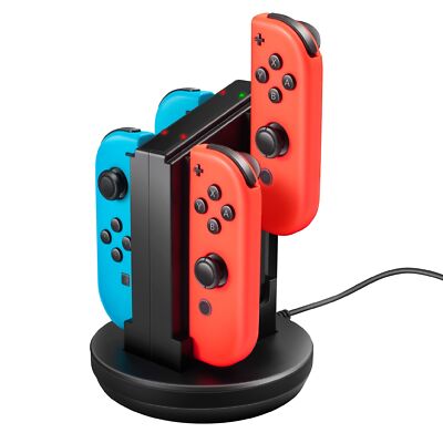 For Nintendo Switch Joy-Con Controller Charger 4-in-1 USB Charging Station Dock