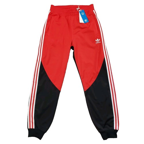 レア 良品 90s adidas トラックパンツ USA製 ブラック レッド S POST JUNK / 80's ADIDAS ATP ブラック×レッド トラックパンツ [M]