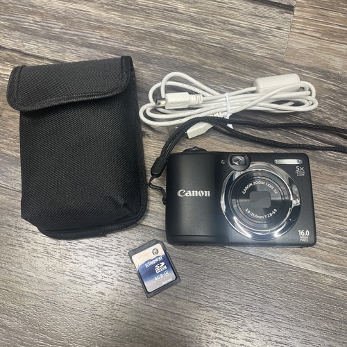 Canon Powershot A1400 HD 16.0MP Digital Camera Black 4GB SD