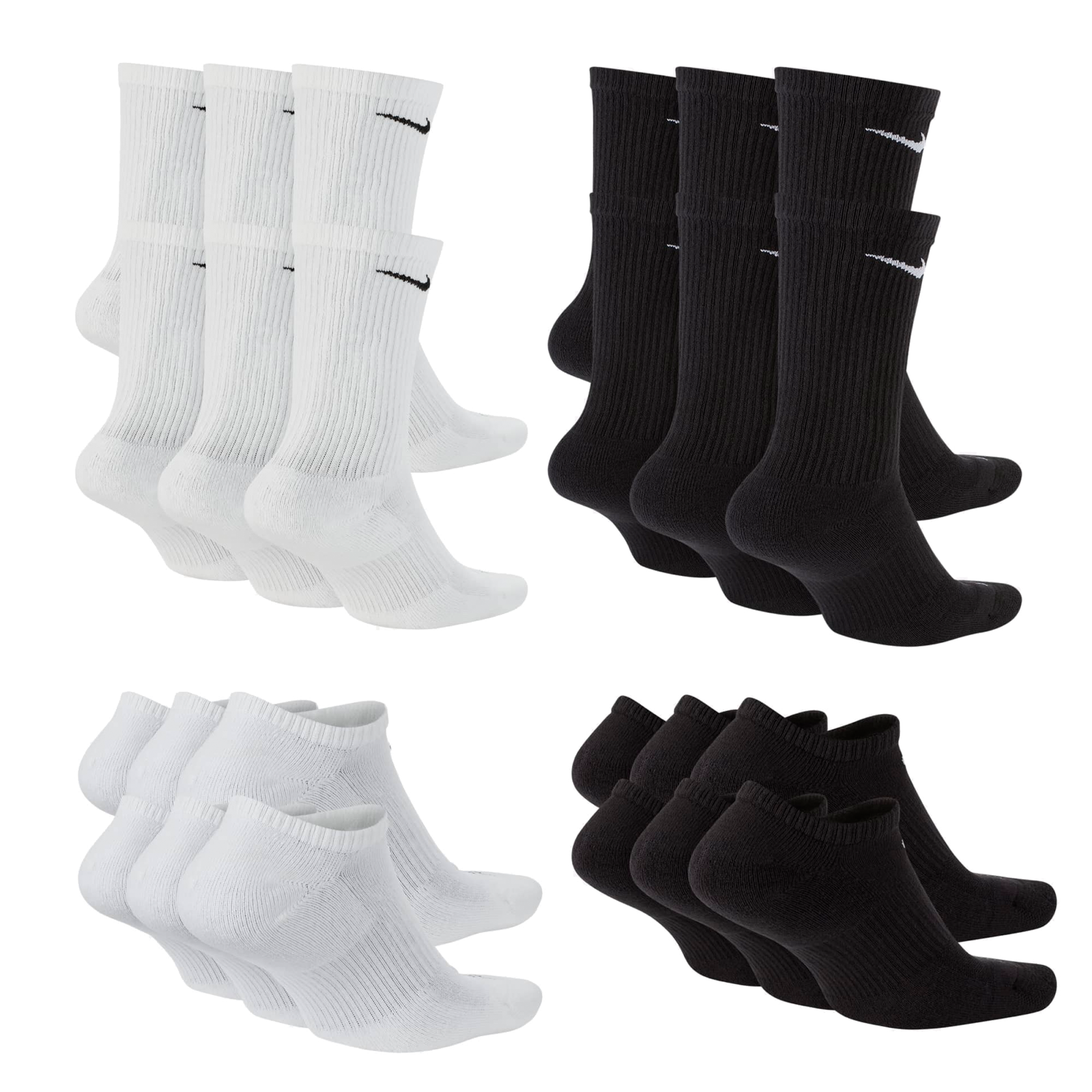 NIKE Womens Everyday Performance PLUS Socks You Pick / 1 - 3 - 6 Pairs Dri Fit