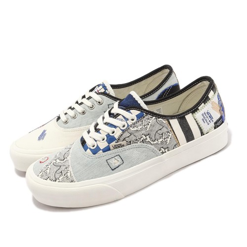 

Vans Authentic VR3 Patchwork, черные, серые, белые мужские повседневные туфли унисекс VN0005WQ448, Белый, Authentic Vr3