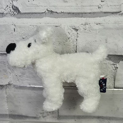 Tintin Snowy 6" Soft Toy Plush Moulinsart Herge White Dog Fox Terrier Official