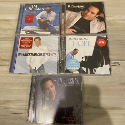 Jim Brickman 5 NEW CD LOT Greatest Hits  Hope Pure Romance Picture This Love