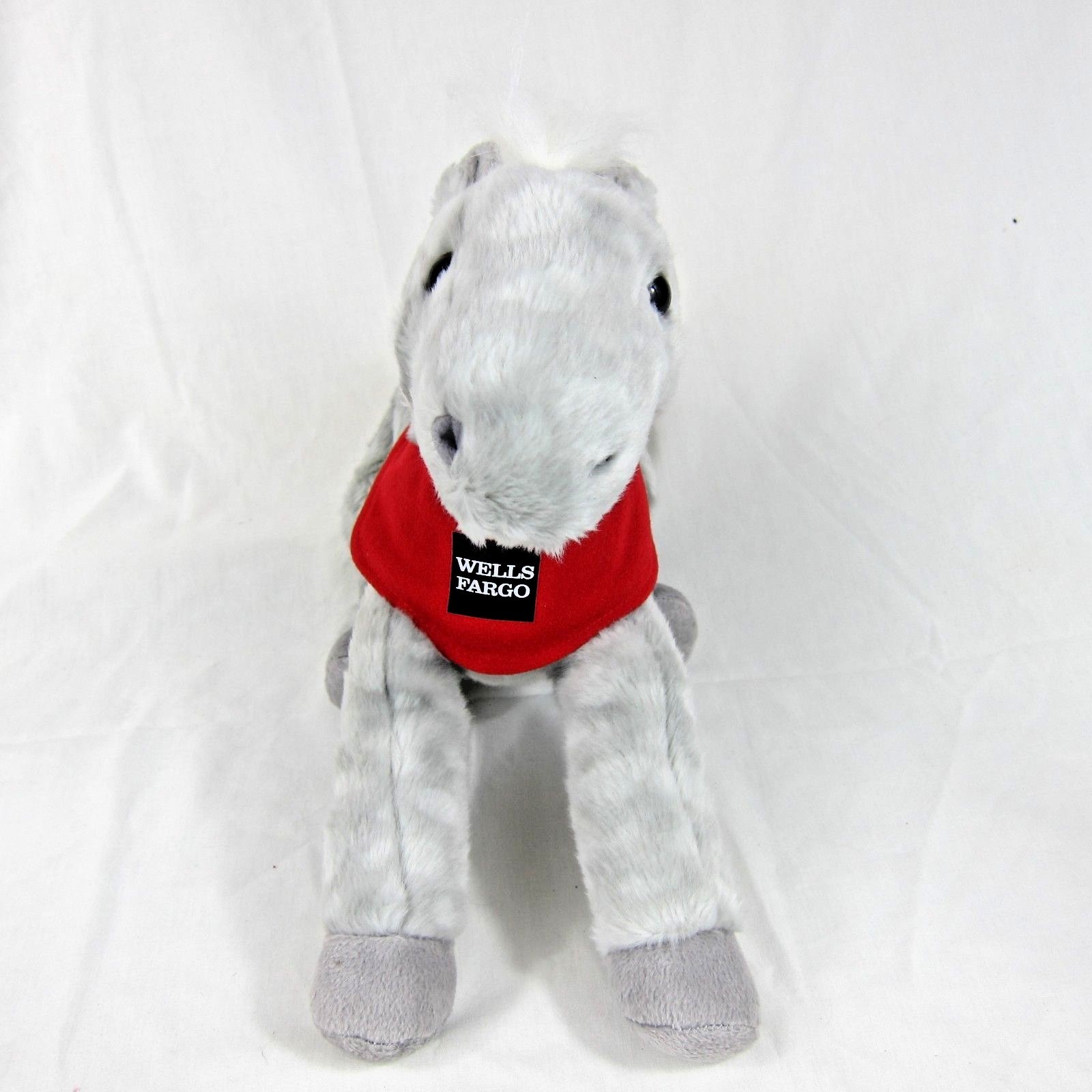 Wells Fargo Plush Legendary Pony Shamrock Stuffed Animal Soft Toy Gray 11