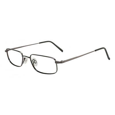 Flexon Men's FLEXON 628 Rectangular 51mm Eyeglasses Frames Gunmetal