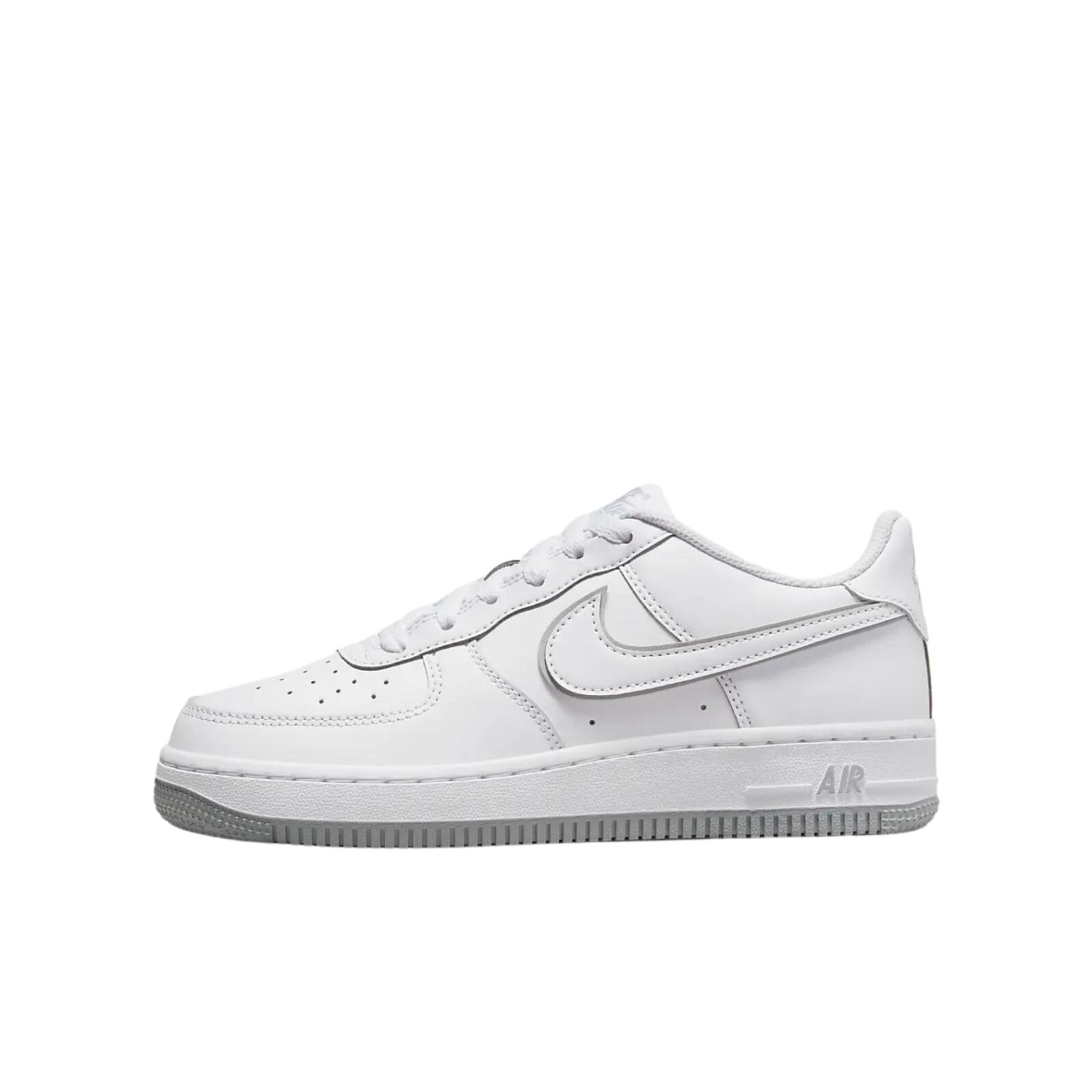 

Кроссовки Nike Air Force 1 White Wolf Grey GS DX5805-100, White/white/wolf grey, Nike Air Force 1 White Wolf Grey
