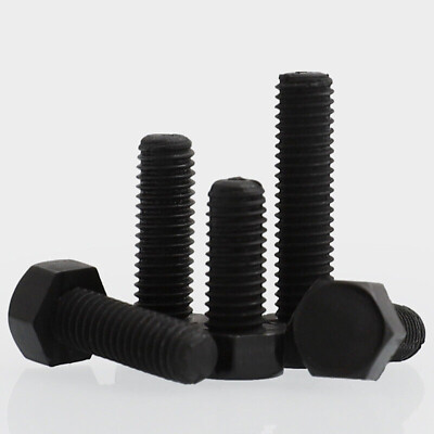 1/50pc Black Nylon Plastic Insulated External Hex Hexagon Head Screw Bolt