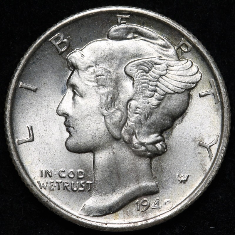 小物 dime 1940-S Mercury Silver Dime GEM BU *UNCIRCULATED* MS F.S.B.