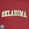 Little King NCAA Toddler Boys and Girls Crewneck Sweatshirt With Tackle Twill Letters-Team Colors-Oklahoma-Crimson-4T