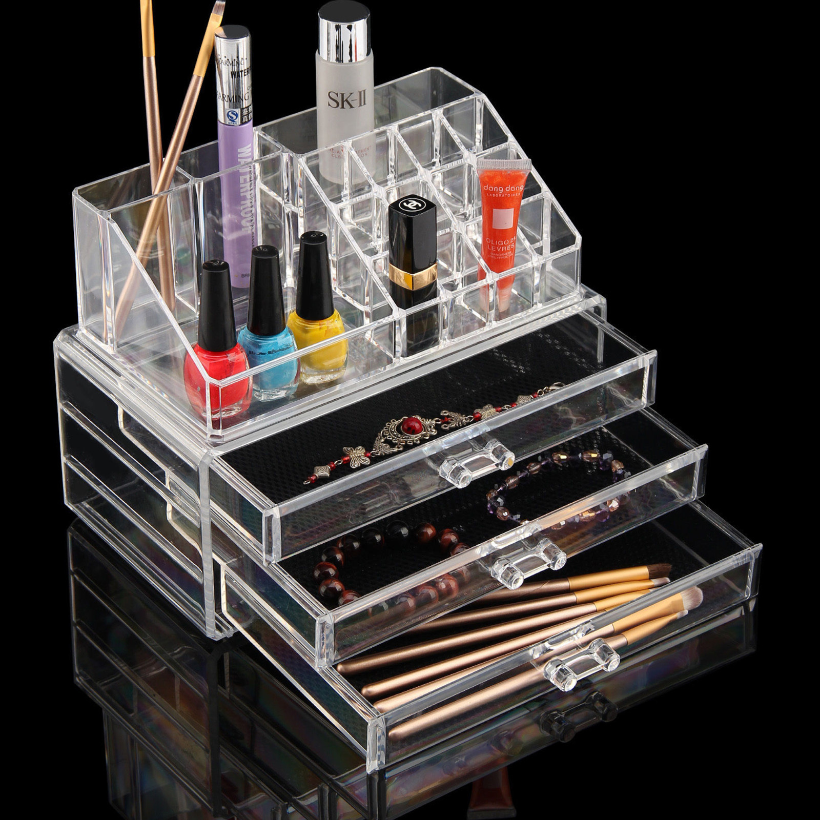 El Makeup Clip Acrylic Insert Drawer Jewelry Organizer Cosmetic