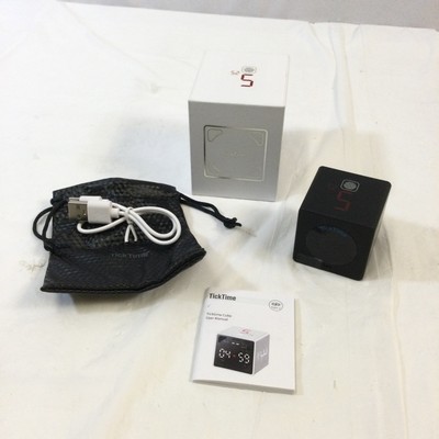 TickTime Cube TK1-BI1 Black Adjustable Sound Alert Pomodoro Timer With Manual