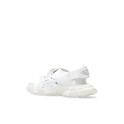 Pre-owned Balenciaga Track Sandals In White