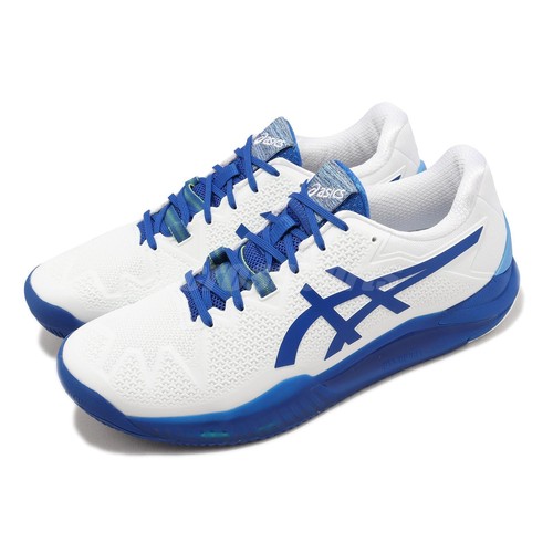 

Мужская теннисная обувь Asics GEL-Resolution 8 Clay NOVAK White Blue 1041A346-960, Белый, Gel-resolution 8 Clay
