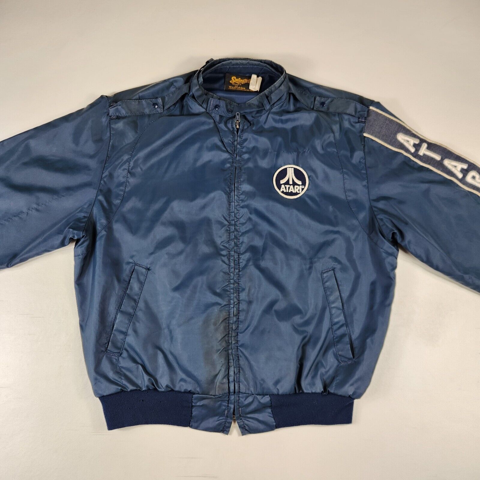 Vintage Atari Swingster 1980s Windbreaker Gaming Jacket Vintage Atari Swingster 1980s Windbreaker Gaming Jacket