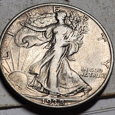 1938-D WALKING LIBERTY HALF DOLLAR NICE  GRADE