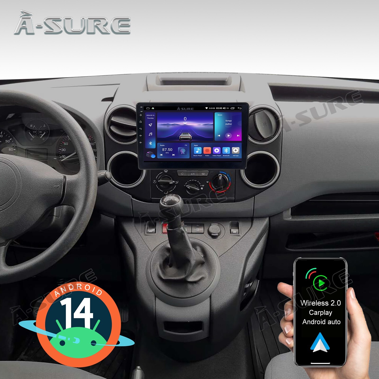 UNITOPSCI 2G 64G Android 13 Estéreo De Coche Para Subaru Forester Impreza Wrx Radio 2008 2012 Inalambrico Apple Carplay Android Auto Bluetooth 9