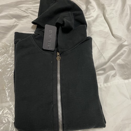SLAB BY RICK OWENS HOODIE double zip up black nwt size s