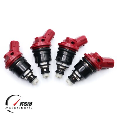 4 x 1000cc Side Feed Fuel Injectors FOR SUBARU WRX STI EJ20 EJ25 E85 fit JECS 
