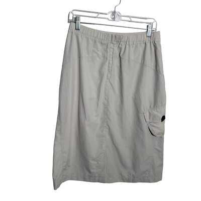 Magellan's Skirt Women's 6 Nylon Beige Outdoor Hiking Midi Lightweight Gorpcore