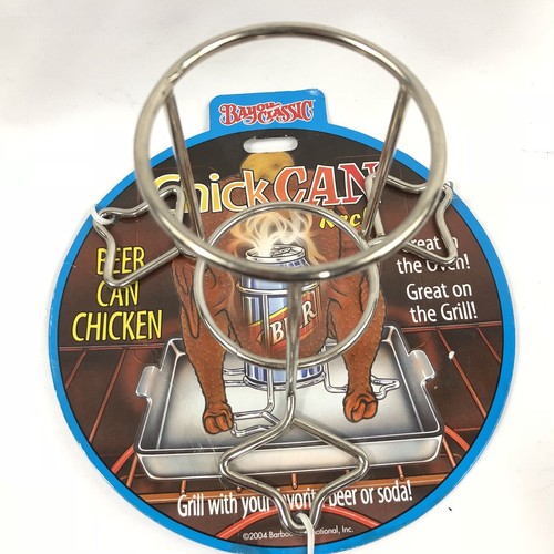 Chick Can Rack Beer Can Chicken Cooking Bayou Classic Grill Beer or Soda New