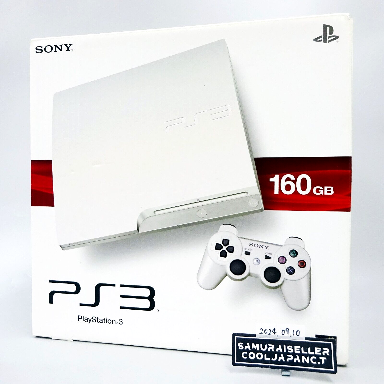 SONY PS3 PlayStation 3 CECH-3000A Classic White Console SONY PS3 PlayStation 3 CECH-3000A Classic White Console