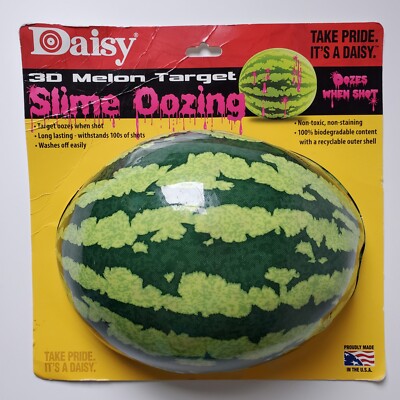 Daisy 3D Melon Target Watermelon Slime Oozing BB Gun Made In The USA Recyclable 