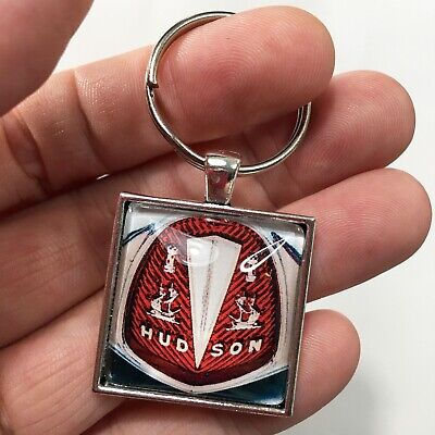 Antique 1950's Hudson Hood Ornament Emblem Badge Hornet Logo Keychain