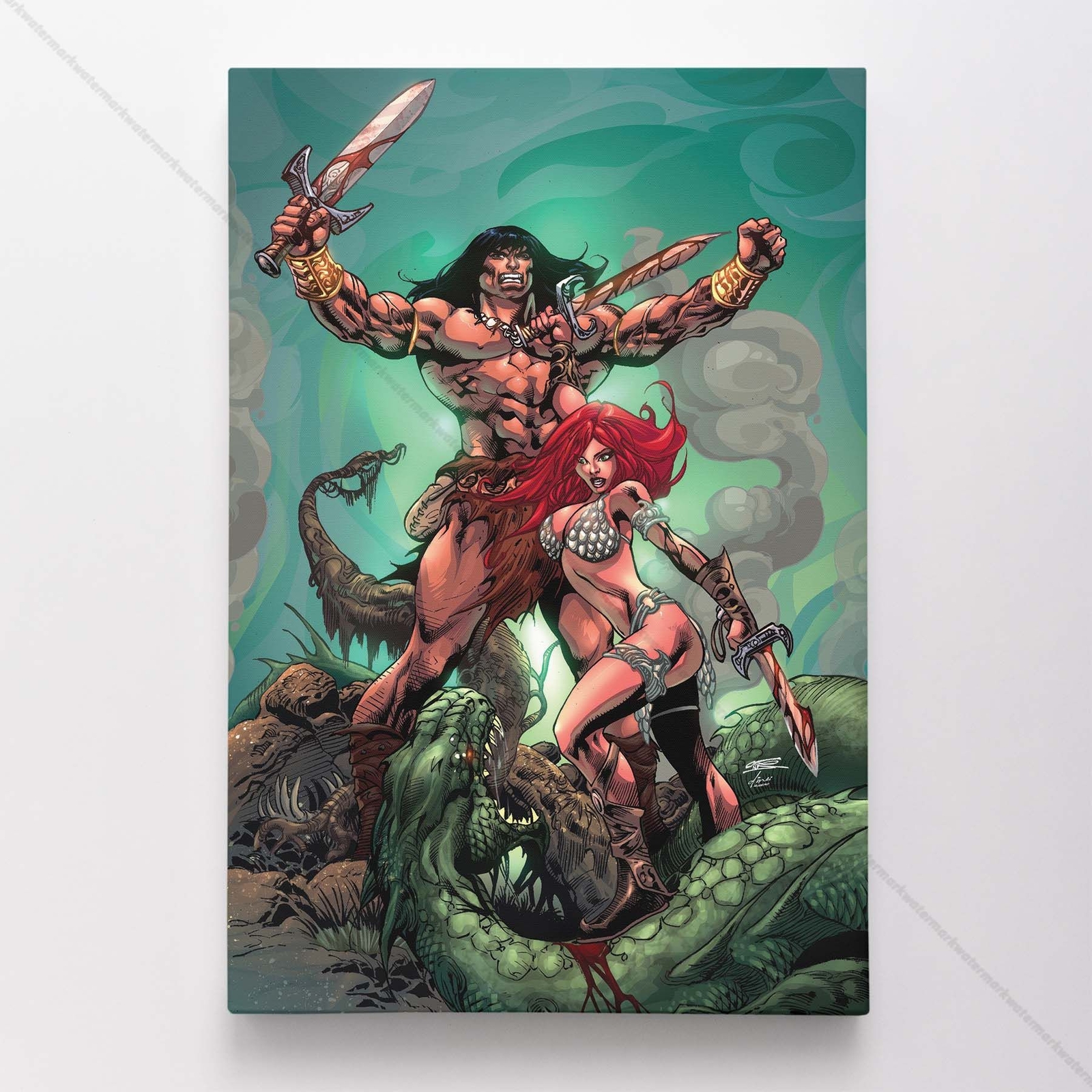 Red Sonja Poster Canvas Comic Book Art Print #1130
