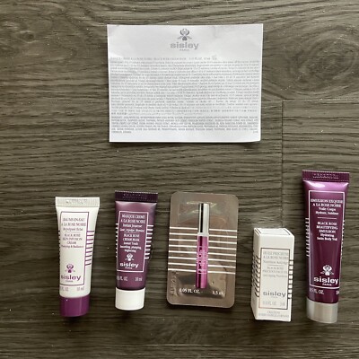 Sisley Black Rose Full Sample Set - Face oil/cream/mask/eye cream/emulsion