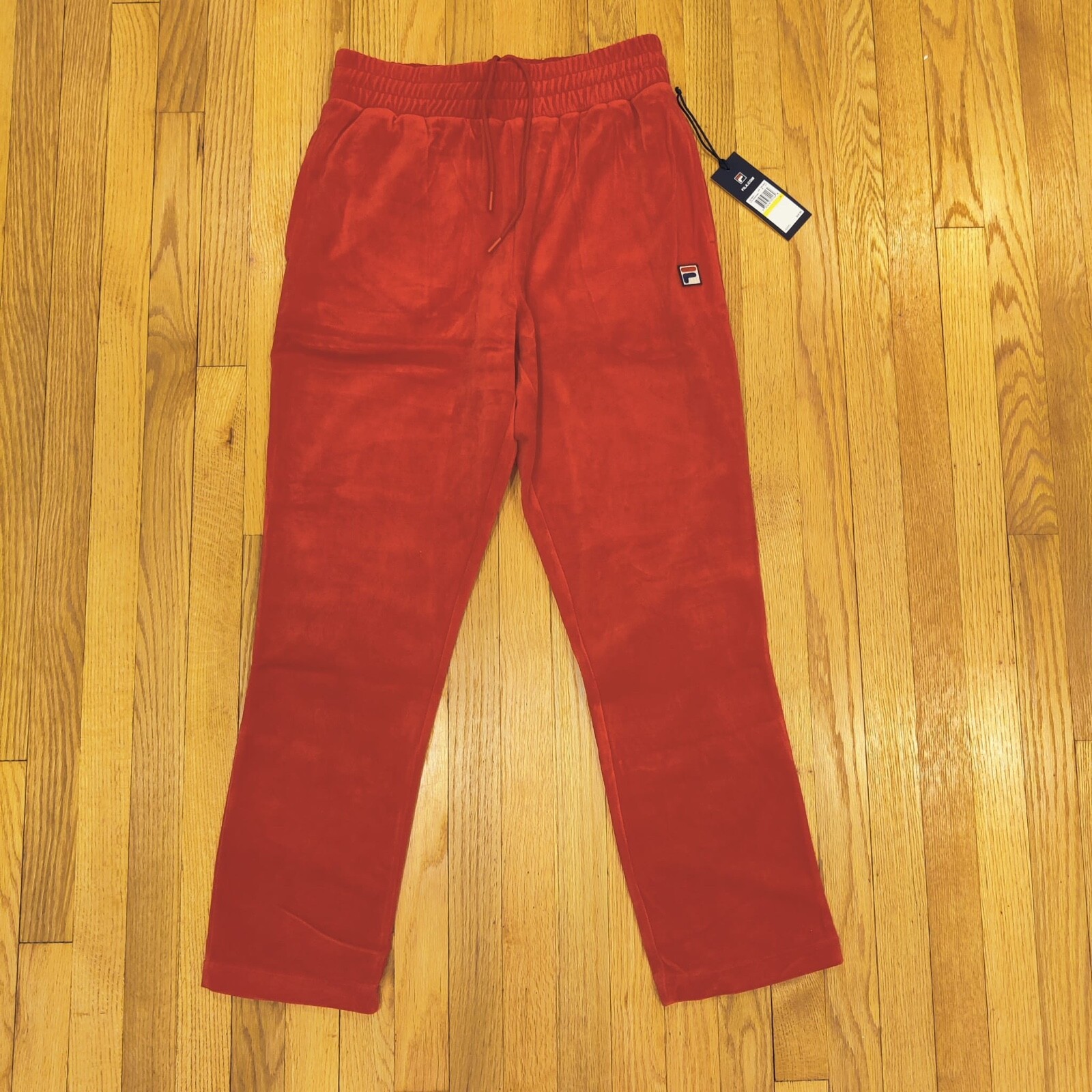 Fila Men's Velour Sweatsuit Tracksuit Red Set Velvet Size M L 2XL 3XL NWT