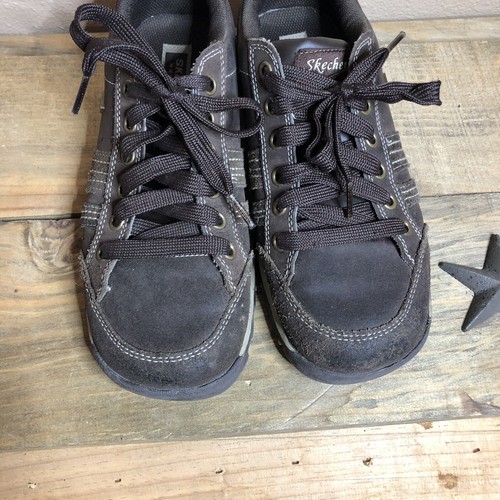 Skechers Womens Shoes Sneakers 7.5M Brown Leather Grand Jams Replenish 46397