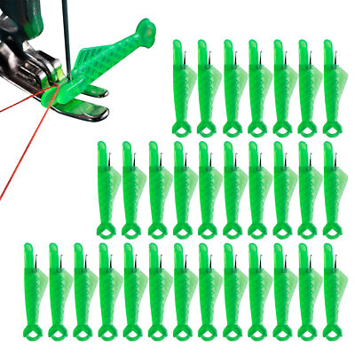 30 Pcs Sewing Machine Needle Threader Fish Type Embroidery Floss Automatic