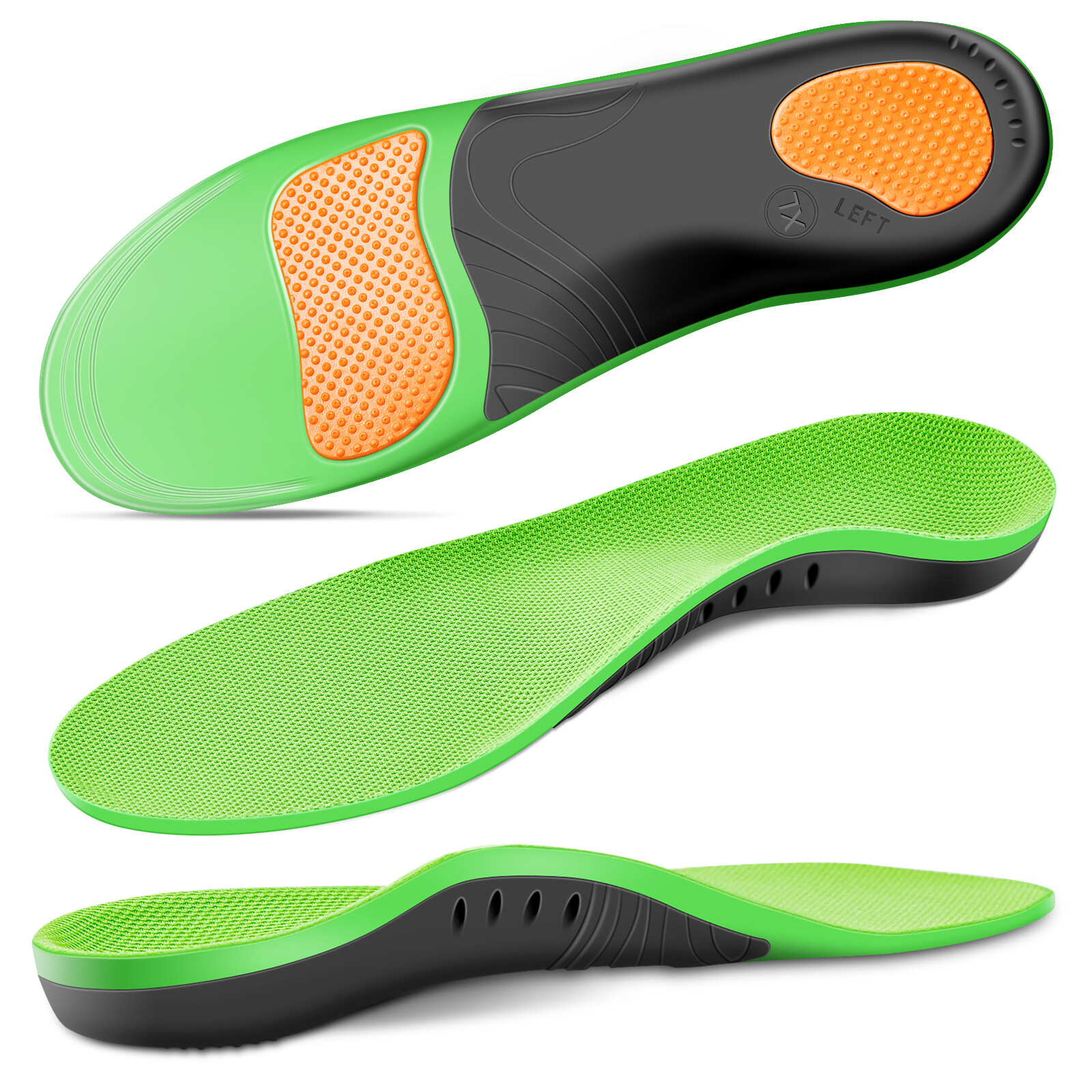 Xstance Insoles Plantar Fasciitis Arch Support Insoles Work Boot Insoles Unisex
