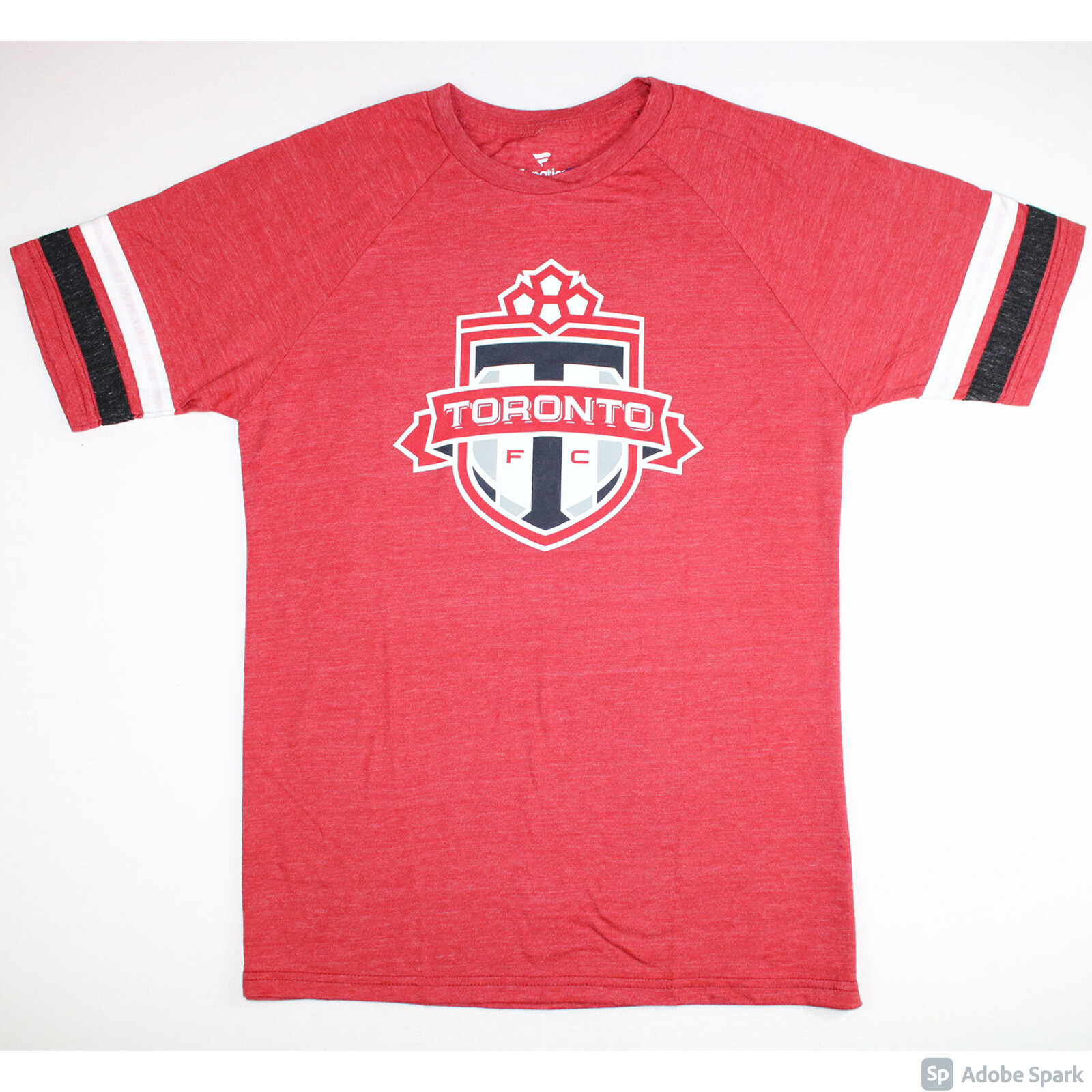 NEW Toronto FC Logo Raglan with Stripes on Sleeves Fanatics Men's
