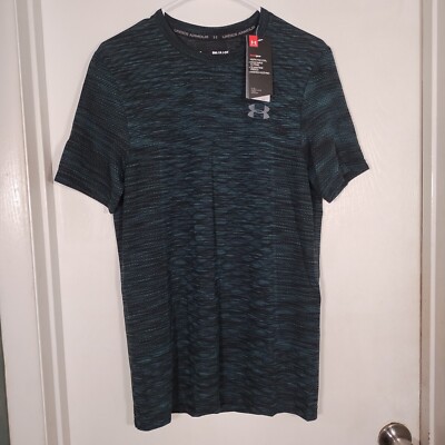 Under Armour The Vanish Tee - Heat Gear - Green/black- Fitted- Men's S. NWT!