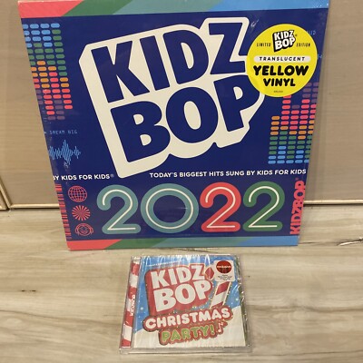 KIDZ BOP 2022 [10/22] NEW VINYL - YELLOW + Christmas Party CD BRAND NEW LOT