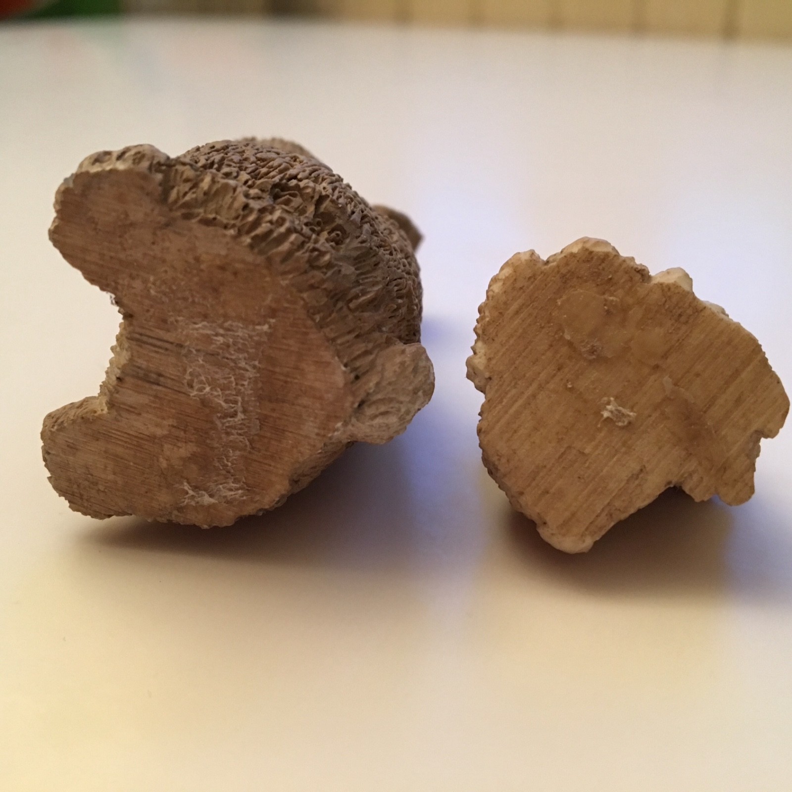 3 RESIN RABBITS/BUNNY FIGURINES-SINGLE, MOM w/BABIES and SANTA