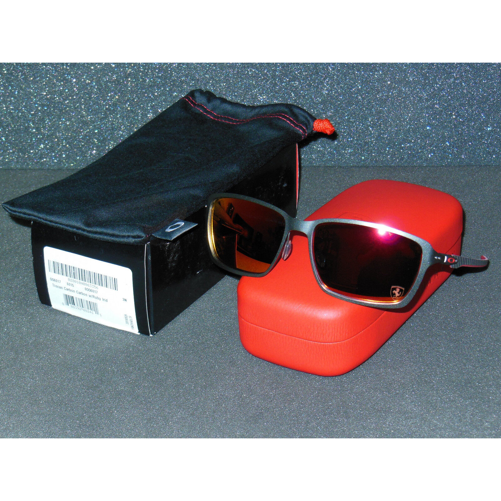 2ND* Oakley Tincan Carbon Ferrari Sunglasses Carbon/Ruby 2ND* Oakley Tincan Carbon Ferrari Sunglasses Carbon/Ruby