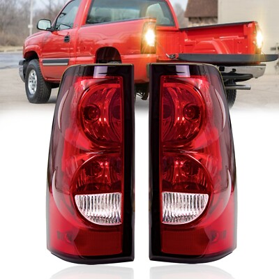 For 1999-2006 Chevy Silverado 1500 2500 3500/ 99-03 Gmc Sierra Red Tail Lights