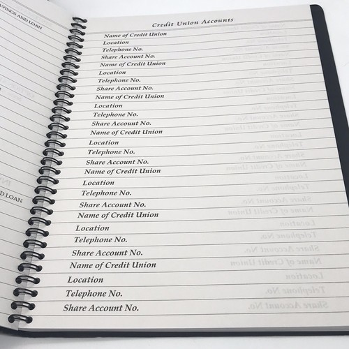 What My Family Should Know Estate Planning Spiral Bound Record Book