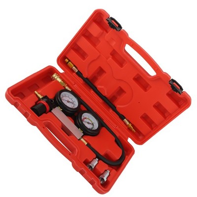 Cylinder Leak Down Leakage Tester Detector Engine Compression Gauges Test Kit