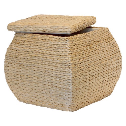 İKEA GAMLEHULT Ottoman with storage, rattan/anthracite | eBay