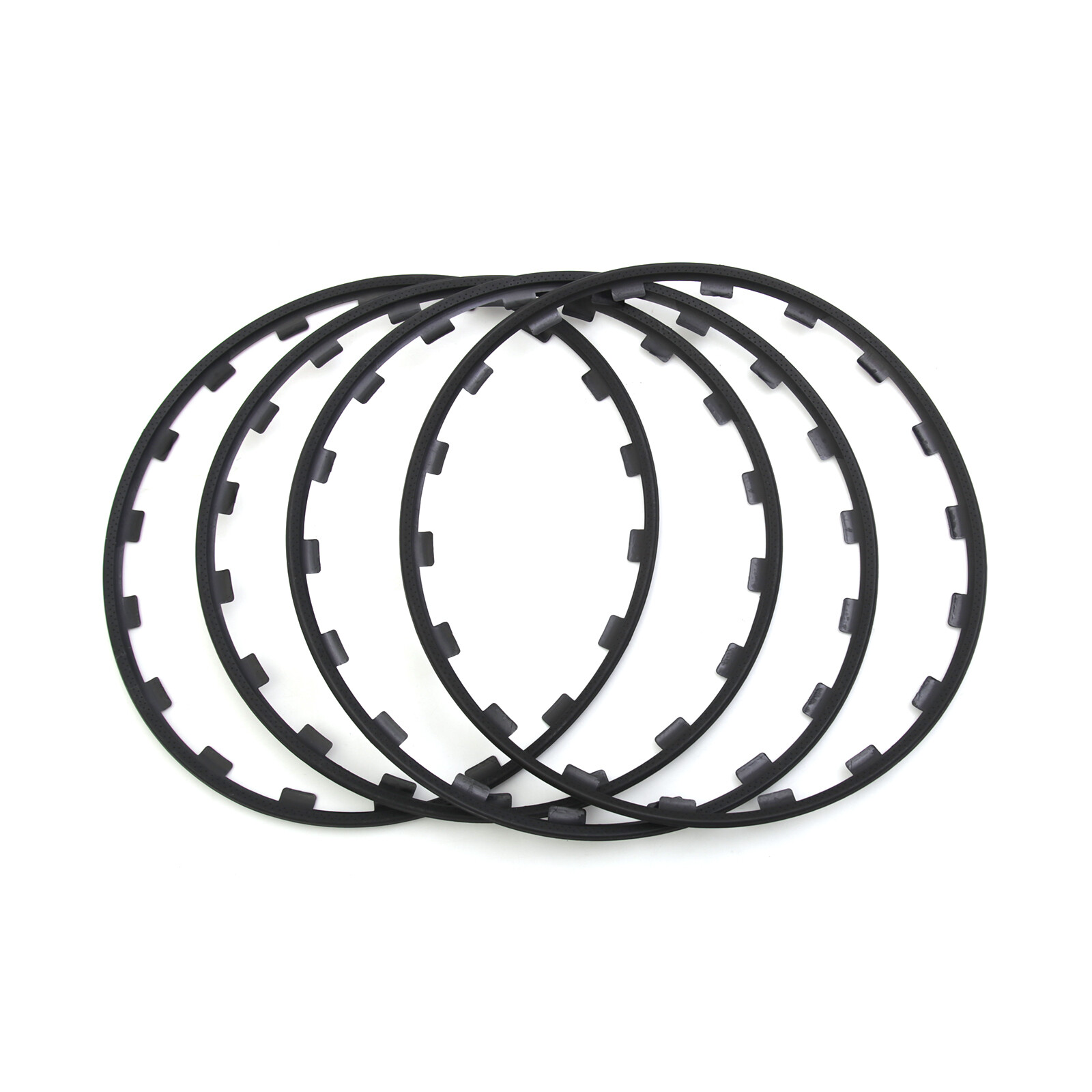 4pcs 16-20 Inch Car Wheel Hub Rim Trim Tire Ring Guard Strip Protector Decor